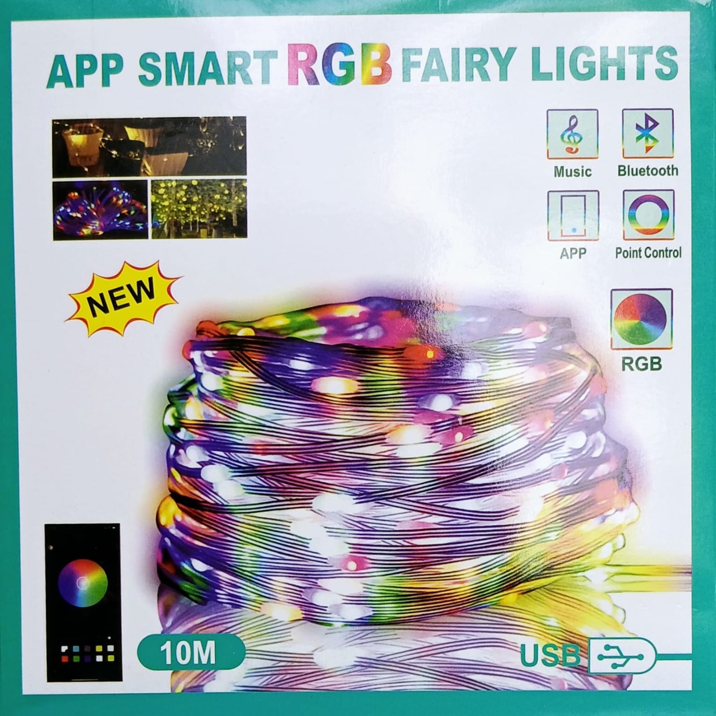 RGB Fairy Lights ( App + Remote)